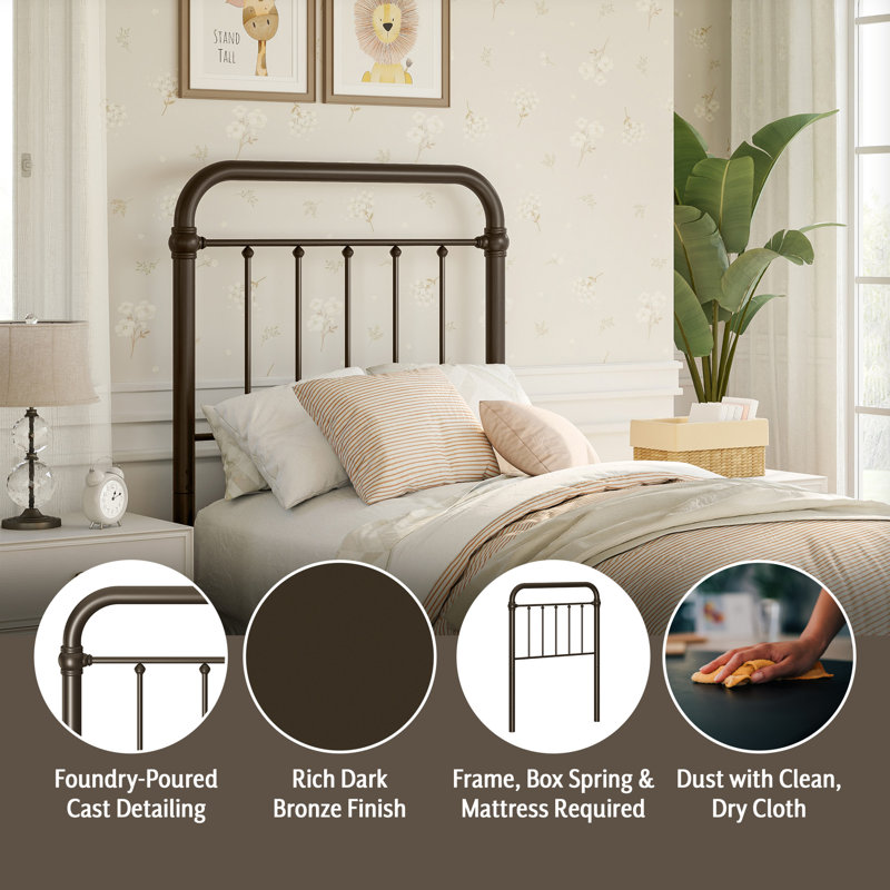 Three Posts™ Ramon Steel Slat Headboard & Reviews | Wayfair